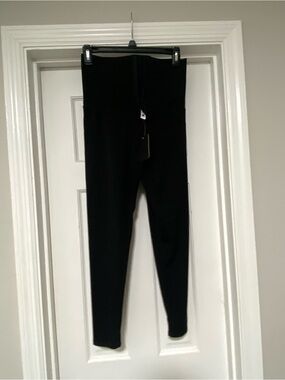 Black High-Waist Leggings with Waist Trainer - Brand Athletics Motion